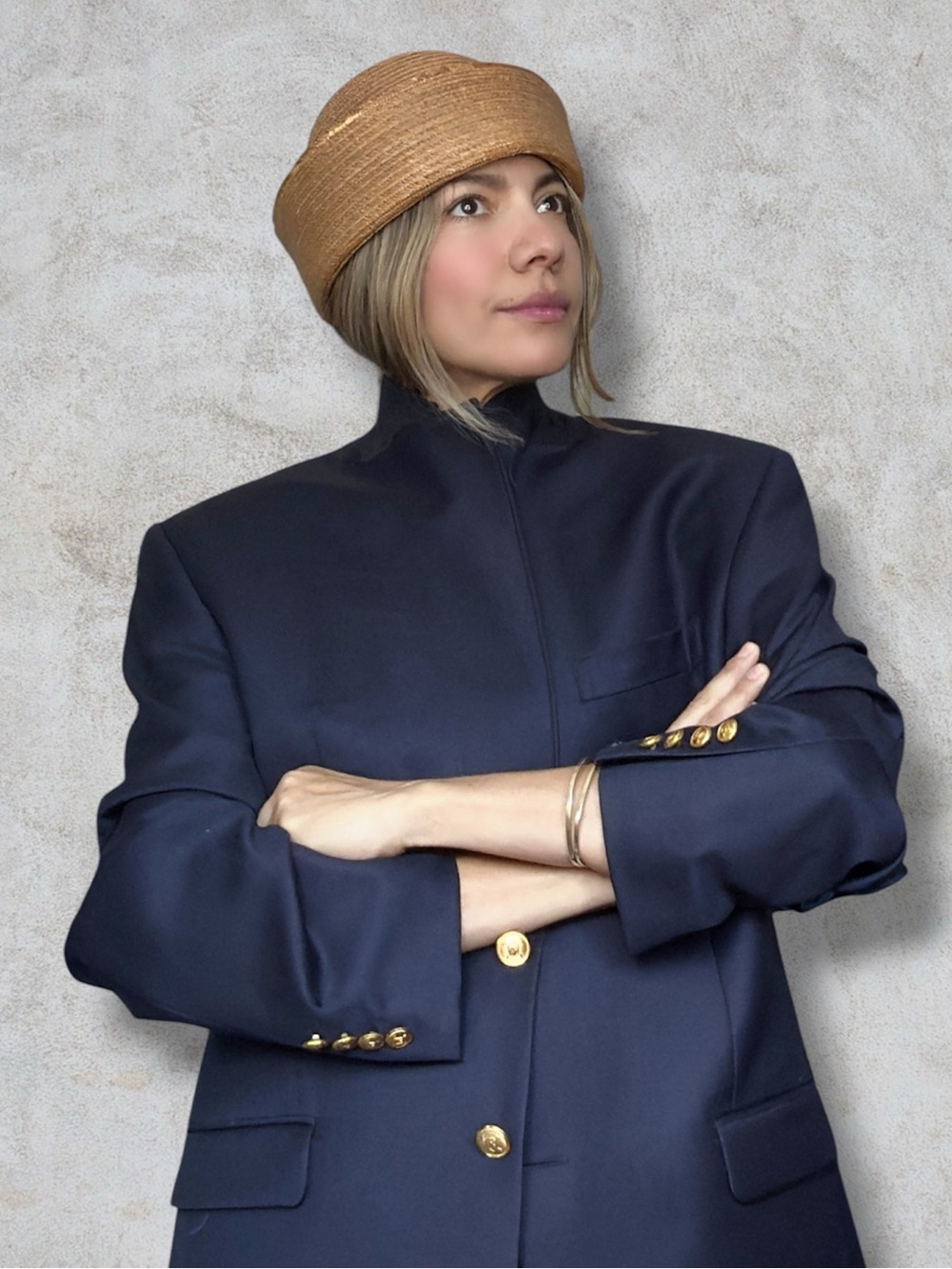 Classic woven straw saylor coastal hat